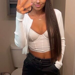 Hollister Gilly Hicks Women's Cream Corset